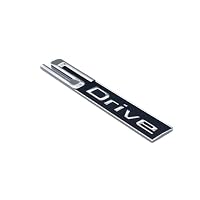 NIBOTT Emblème Lettres BMW 730d 740d 745d 750d 760d - Logo Coffre ABS Chromé Argent
