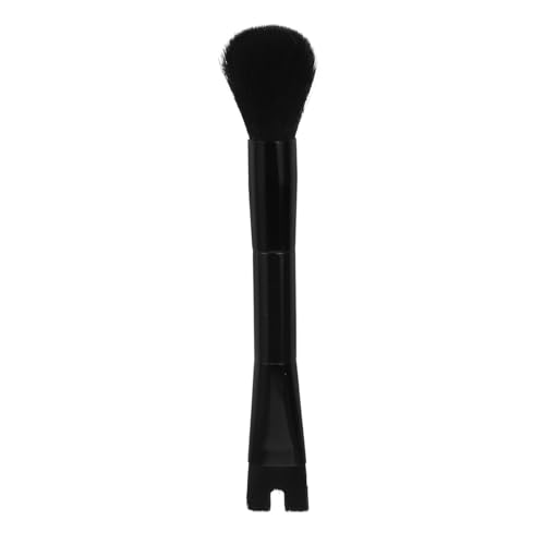 BESTYASH Double Headed Makeup Brush Angled Contour Tool for Nose Highlighter Loose Application Versatile Dual Ended Design Soft Bristles for Womens Makeup Black
