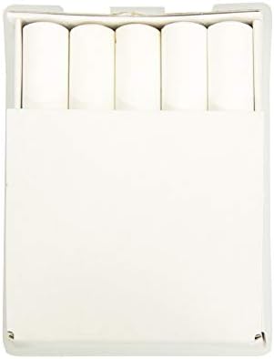 シンワ測定(Shinwa Sokutei) 工事用チョーク 白 10本入 プラケース付 74141