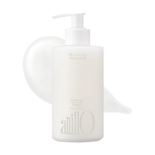 Image of ANILLO Collagen Shampoo for Color-Treated Hair, Gardenia Veil, 10.1 oz | Protein Complex, White Bloom, Shine Enhancing, Damage Repair, Vegan, Sulfate and Silicone Free, 300ml