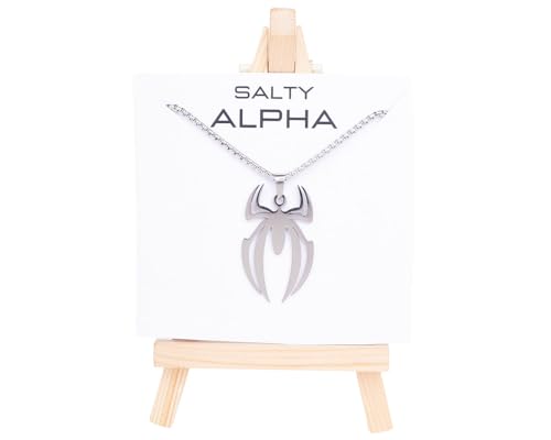 Image of Salty Alpha Anti Tarnish Neck Chain for Men | Stylish Necklace | Jewellery Accessories for Boys | Minimal Jewelry | Gifts for Boyfriend & Husband | Gift for Diwali, Christmas, Marriage, Birthday