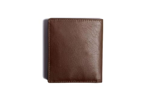 Leather Bifold Zip Wallet With RFID Protection