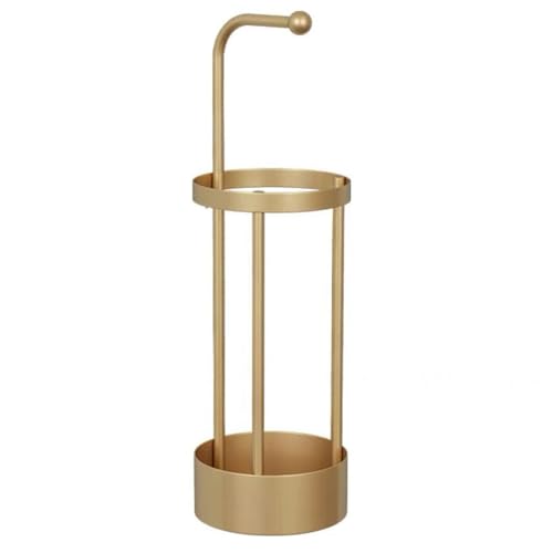 JISADER Schirmständer, Schirmaufbewahrungsregal, Schirmhalter, Schirmständerhalter, für den Eingangsbereich, Gold