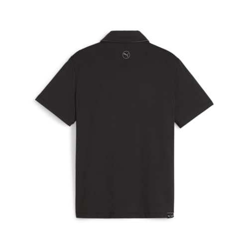 PUMA Boys' MATTR Brigade Polo, Black-Slate Sky2