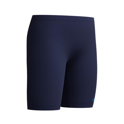 Speedo Jungen Hyperboom Schwimmhose mit Einsatz | Schwimmtraining | Fitness | Chlorbeständig Schwimmbekleidung, Lagoon Blue/Celeste, 5-6