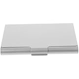 ABOOFAN アルウム合製 名刺収納ボックス 大容量 デスク用 オフィスカードホルダー ポータブル 名刺ケース カード整理容器