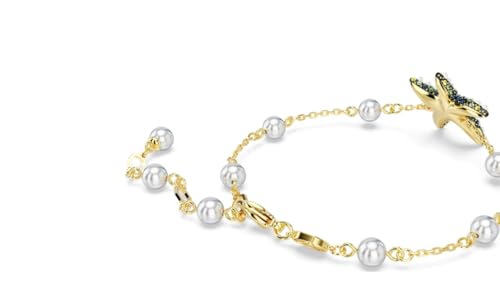 Idyllia bracelet Crystal pearls, Starfish, Multicolored, Gold-tone plated3