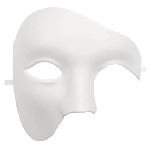 Masquerade Masks for Men White Venetian Mask Vintage Phantom of The Opera Mask