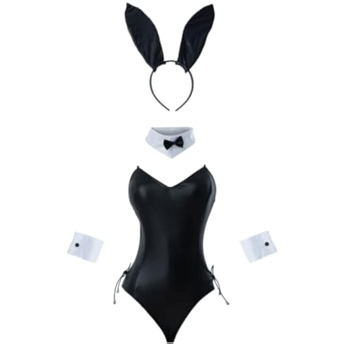 FCCAM Bunny Kostüm Frauen Girl Sakurajima Mai Cosplay Kostüm BunnyGirl Senpai Cosplay Bunny Suit mit Ohren