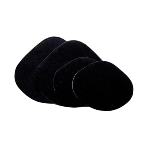 UGPLM 4X Shoe Heel Repair Patches Heel Hole Stickers Practical for Men/Women for Most Types of Shoes Inside Shoe Patches for Holes, Black