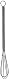 Ibili Mini-Schneebesen aus Edelstahl, 15 cm, silber