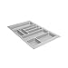 Produktbild Hettich 9194939 Besteckkasten Box Atira Orga Tray 440 Silbergrau, Maße (mm): L800xB520xH55, Besteckeinsatz variabel für Schubladen Organizer in der Küche