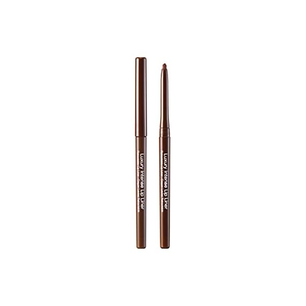 KISS New York Professional Lip Liner, Long-Lasting Luxury Intense Lipliner, Creamy Retractable Easy to Use Richly Pigmented Lip Liner Pencil 3 PCS (Dark Brown)