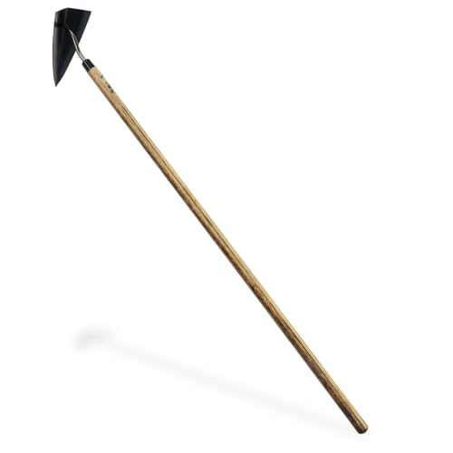 KAKURI Japanese Weeding Tool Long Handle 52"– Heavy-Duty Triangle Hoe