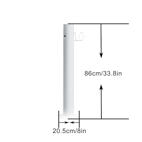 304 Stainless Steel Garden Water Column, Freeze Proof Outdoor Faucet for Irrigation, with Faucet and Spray Gun, for Backyard Irrigation Washing(White4) - Thumbnail 2