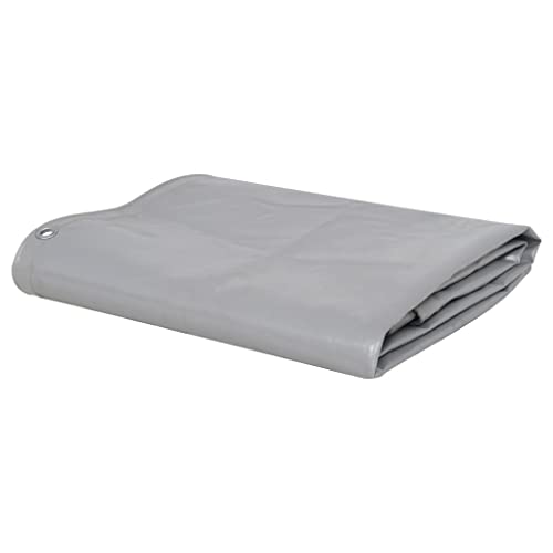 vidaXL Bâche 650 g/m² 4x7 m Gris Couverture de Camping Protection Jardin