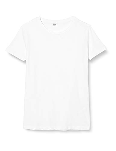 Build Your Brand Girls Short Sleeve Tee, White, 110/116