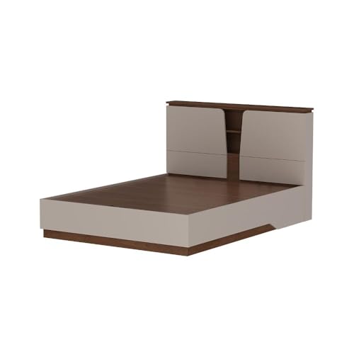 Image of Wakefit Bed | 3 Yr Warranty | Bed Queen Size, Comes with Hydraulic Storage, Noise-Free, Density: 680-750 kg /m, Termite & Borer Resistant, Fits Mattresses Up to 8 inches (Kora 78x60- Columbian Walnut)