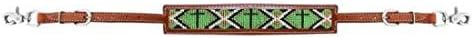 Showman Leather Wither Strap w/Beaded Cross Design