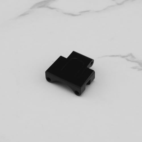 VGOL RC Hinterachse Traversen Oberlenker-Halterung CNC Aluminium Upgrade Teil kompatibel mit Axial SCX24 C10 JLU Gladiator Bronco RC Car(Schwarz)