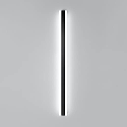 Applique murale LED extérieure noire IP65 luminaire rectangulaire linéaire