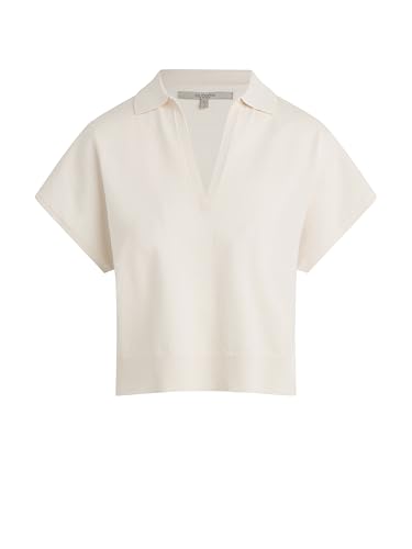 Image of HUDSON Women's Draped Collared V-Neck Sweater