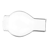 TOYZFRIENDY Portavelas de Vidrio Transparente Tubo Cilíndrico Protector Antiviento para Velas Decorativas Hogar