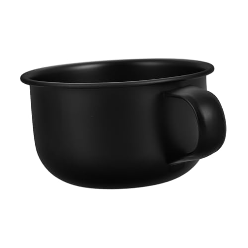 FOMIYES Shaving Bowl Wet Shaving Mug Metal Soap Dish for Men Elegant Space-efficient Design