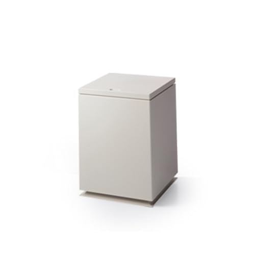 Papelera de plástico rectangular con tapa clic cubo de basura japonés mate 10L
