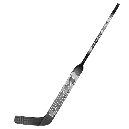 Bâton de goalie CCM XF PRO composite argent 66 cm gauche pour bloquer les tirs