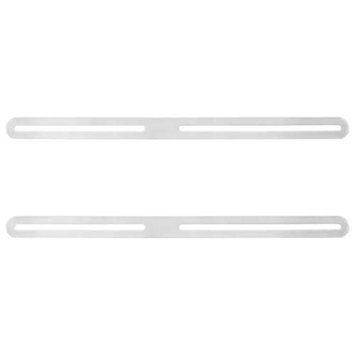 JOINPAYA 2 piezas Soporte Inoxidable Ajustable para Buzón de Valla Kit de Fijación Placas de Reparación para Instalación y Resistente Adversos