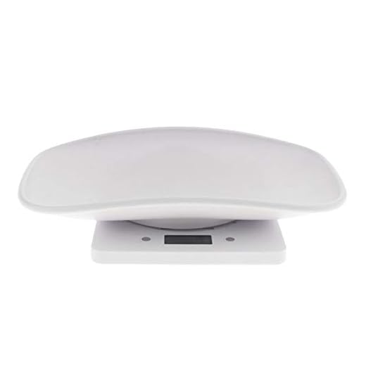 bouncevi Báscula digital para mascotas, báscula de peso para alimentos, báscula electrónica LCD para medir bebés, perros pequeños, gatos, alimentos para perros - Capacidad de hasta 10 kg sweetie