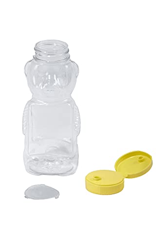 Garrafas de Urso Plástico Vazio Little Giant Farm & Ag HBEAR12, 340 g, Pacote com 12 - Amarelo