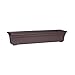Countryside Flower Box Planter, Brown, 30-Inch