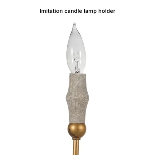 Lovedima DJE93J1583 38.2 Inch French Country Chandelier, Modern Farmhouse 8-Light Candle-Style Chandeliers Wood Pendant Light Fixture thumb #4