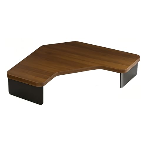 Support écran d'angle courbé pour ordinateur portable et PC de bureau marron