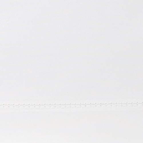 Vera Wang Percale Collection Bed Sheet Set - 100% Cotton, Crisp & Cool, Lightweight & Oeko-Tex Certified, Queen, White