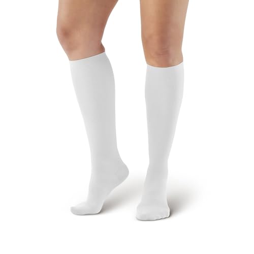 Ames Walker AW Style 110 Women's 15-20 mmHg Moderate Compression Knee High Socks Black Small2
