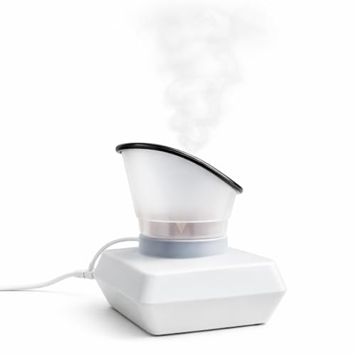 Professional Facial Steamer for Home Spa & Deep Cleaning2-in-1Warm Steam Vaporizer and Humidifier for Skin Care Pore Cleansing Hydration & Relaxation Auto Shut-Off 350WSuitable for Men & Women