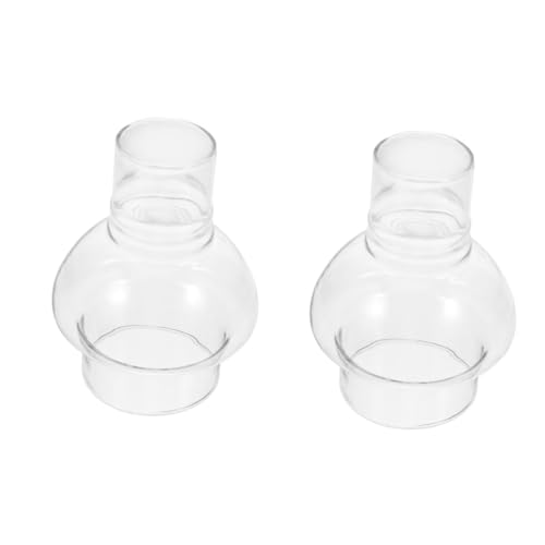 PRETYZOOM 2 Pezzi Paralume in Ristorante Pastorale Annata Titolare Decorazione Decorativo Decorazioni in per Copricandele Tealight Transparent Bicchiere