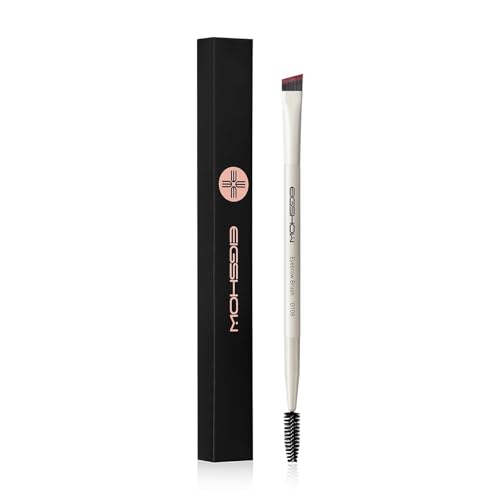 EIGSHOW Double Ends Eyebrow Brush Angled Eyeliner Brush (D108 Ivory)