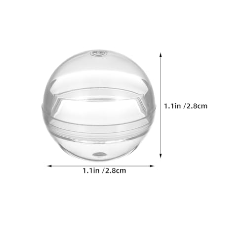 Image of GLEAVI 120 Pcs 1.1 Inch Clear Plastic Capsules, 28mm Empty Round Vending Machine Toy Containers, Transparent Gumball Machine Capsules for Mini Prizes, Party Favors, Classroom Rewards