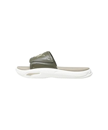 Image of Puma | Softride Pro 24 Men's Slides | Warm White-Olive-Toasted Almond