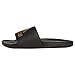 Produktbild adidas Unisex Adilette Comfort Logo Slides, Core Black Gold Met Core Black, 39 1/3 EU