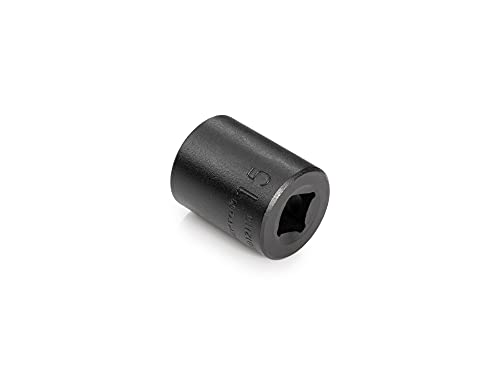Image of TEKTON 3 /8 Inch Drive x 15 mm Shallow 6-Point Impact Socket | SID12115