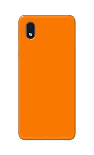 Image of Plain Orange Hard Back Case Cover for Samsung Galaxy M01 Core /Samsung A01 Core, SM-M013F /DS, SM-A013F /DS Back Cover -(J5) VNS2229