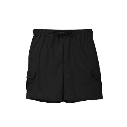 Boys' Pull on Cargo Shorts School Uniform Athletic Jogger Khaki Shorts for Boys Below Knee Quick Dry Kids Cargo Pants2