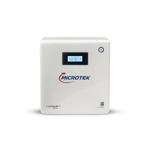 Image of Microtek I Lithium 1500 SW 1100VA /925W Lithium Inverter with 1280Wh 12.8V Li-Ion Battery, More Than 12-Year Life, 5-Year Onsite Warranty for Home, Office & Shop