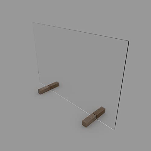 Spuckschutz 120×60 cm aus PLEXIGLAS ohne Durchreiche