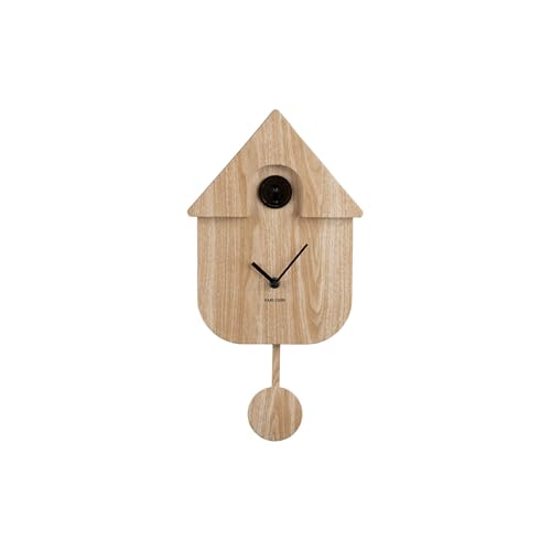 Horloge coucou Karlsson bois clair au design épuré haut de gamme